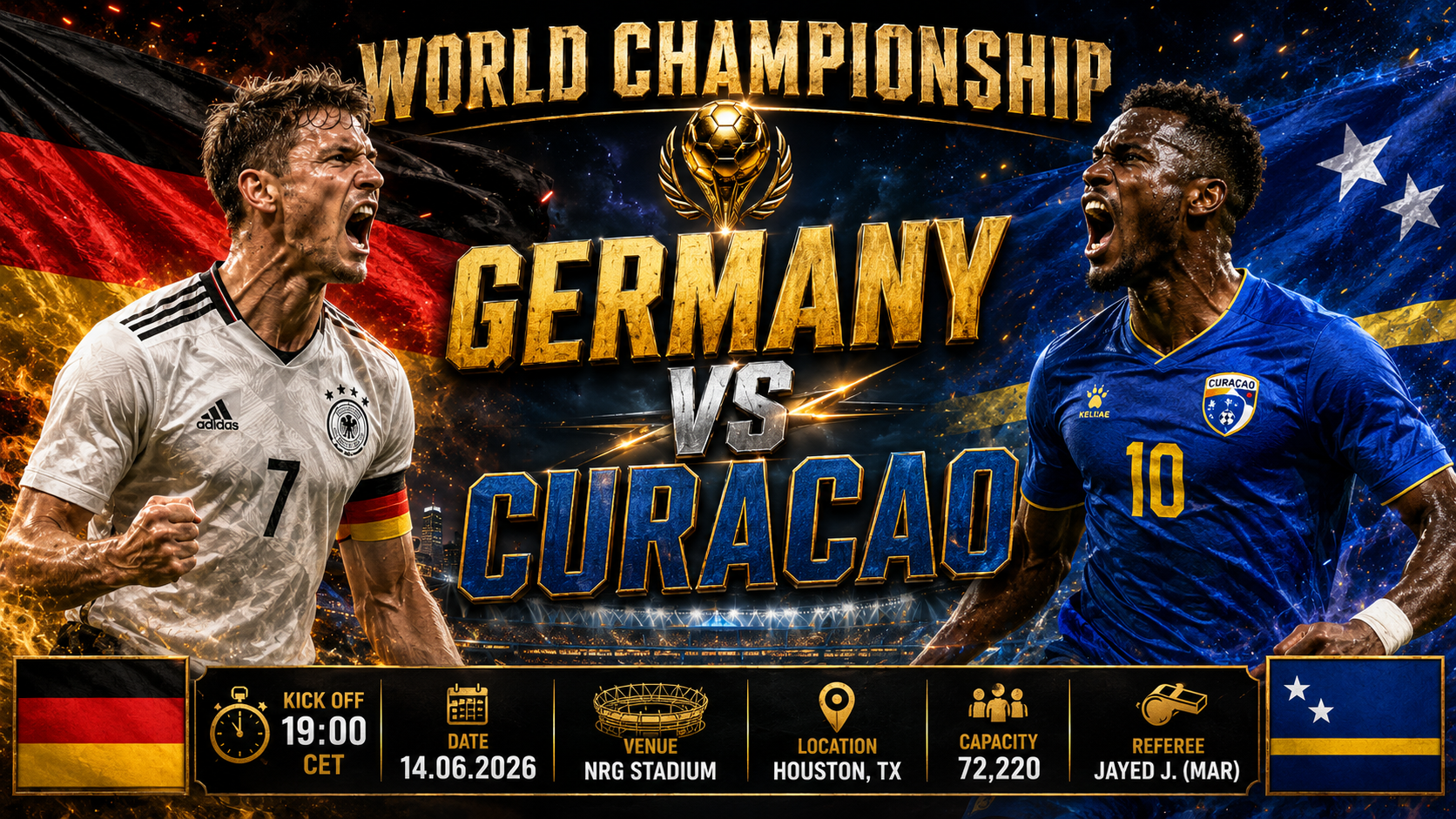 Tyskland - Curaçao : Fodboldgiganten pudser formen af mod historisk karibisk debutant