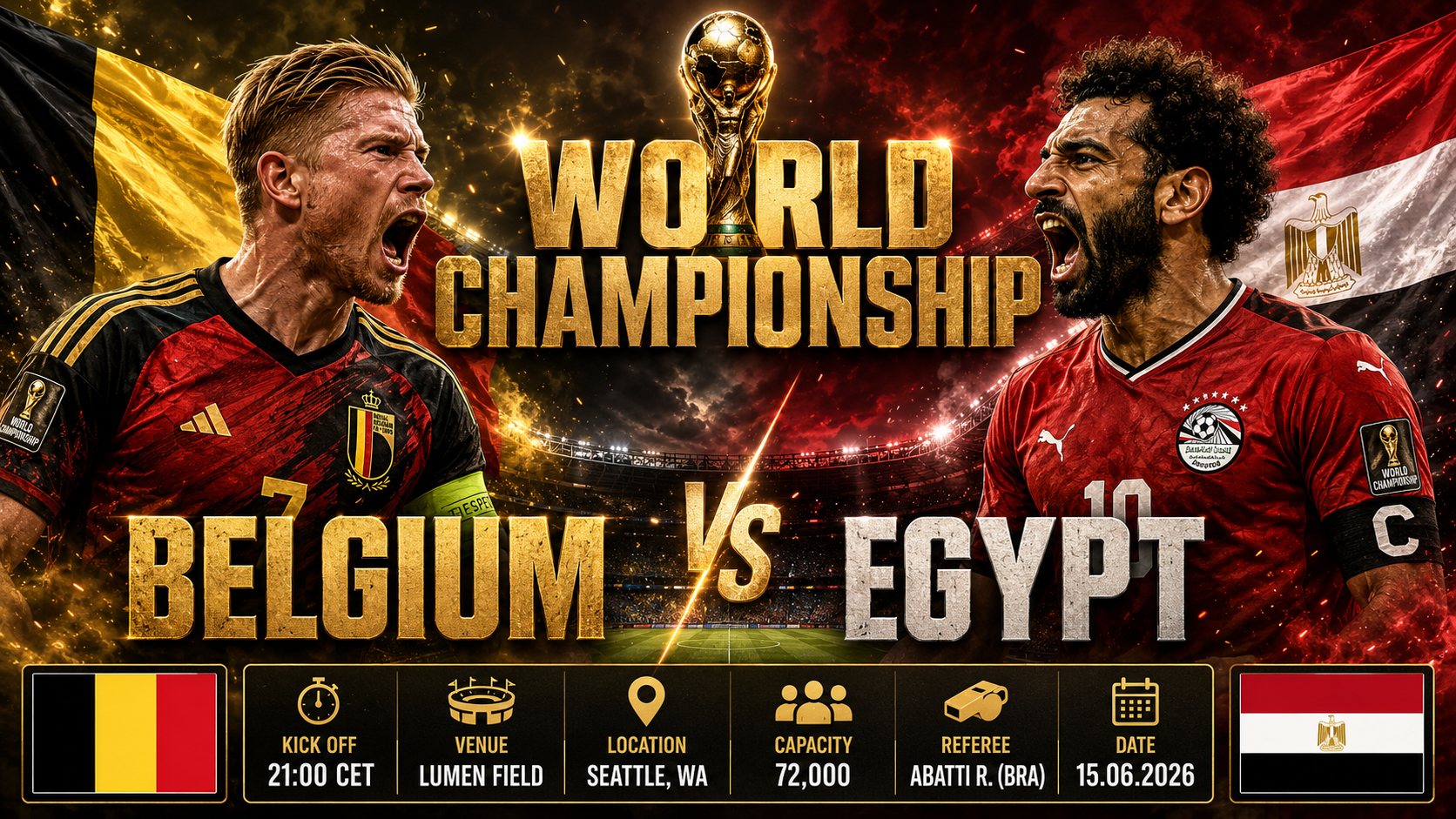 Belgien - Egypten : De Røde Djævles nye æra står over for Egyptens defensive mur
